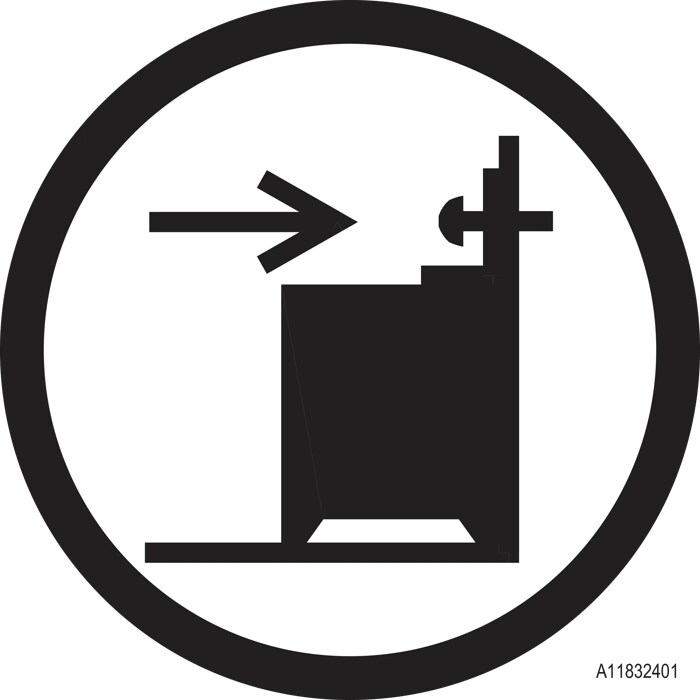 Fest produktet til veggen - fare for at det kan velte